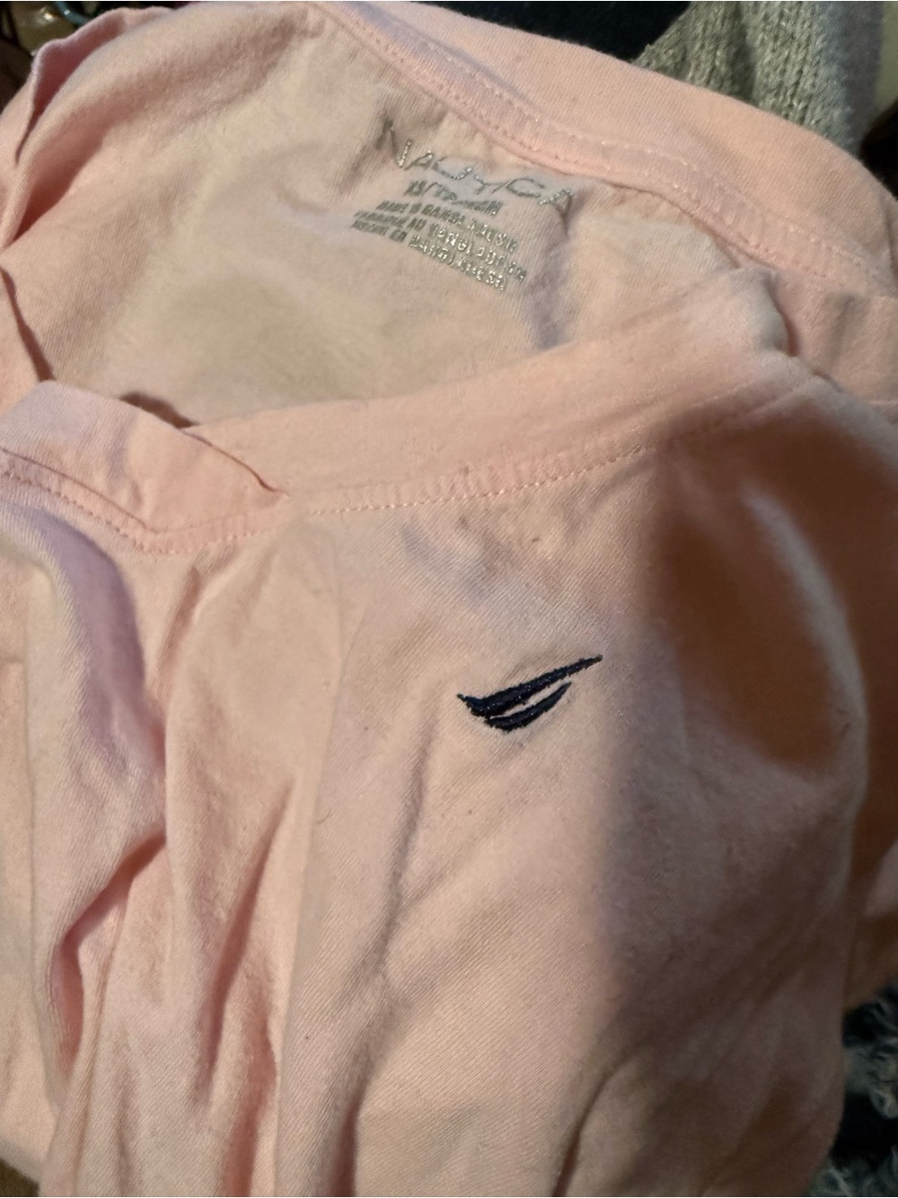 Women’s Pink Embroidered V-Neck Top